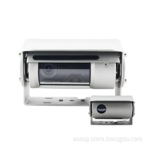 High-resolution 1/3" Sony CCD Wide Lens Night Vision Car Rear-view Dual Cameras for Buses and Trucks